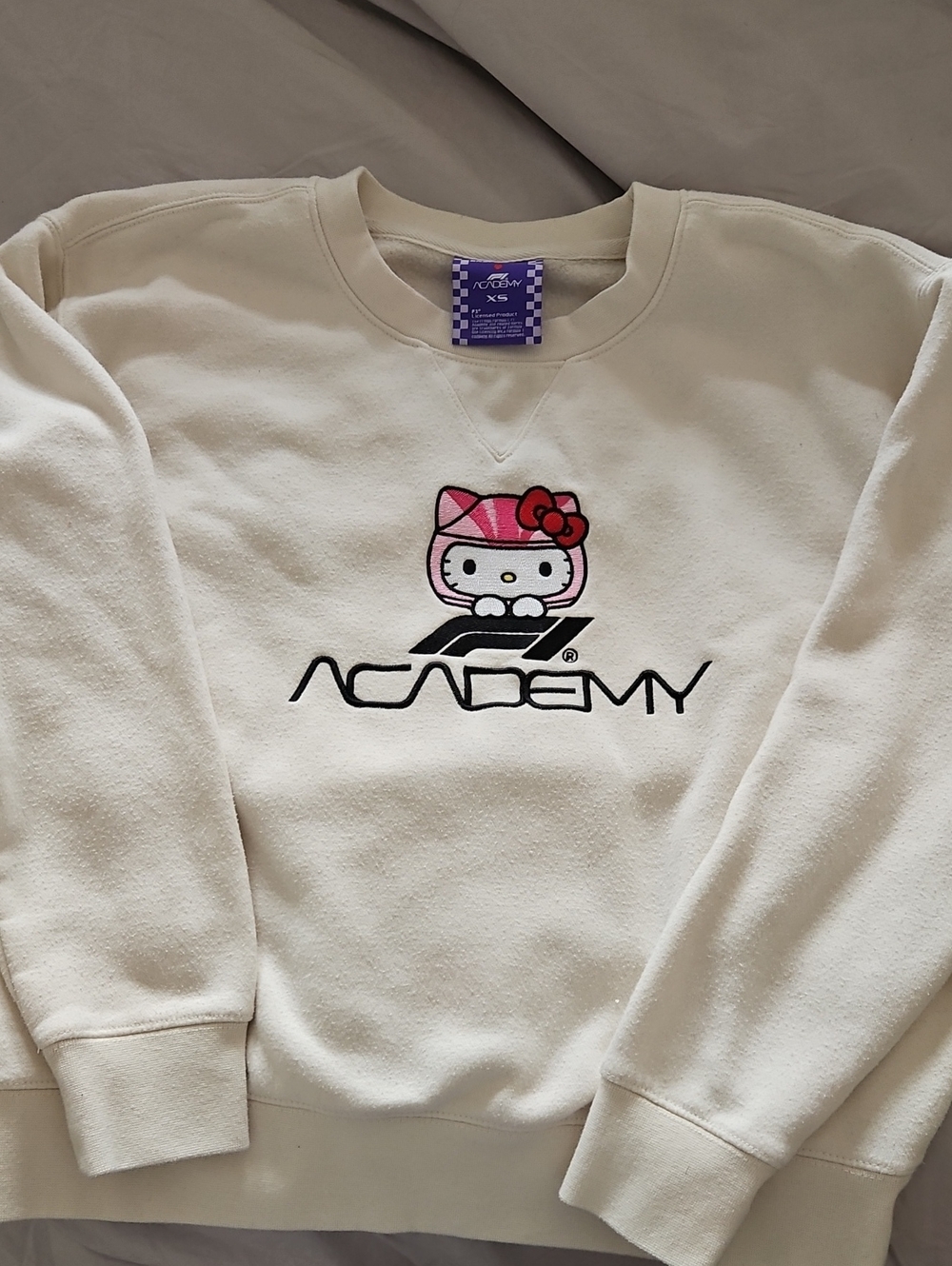 F1 Academy x Hello Kitty Cream Crewneck Sweater